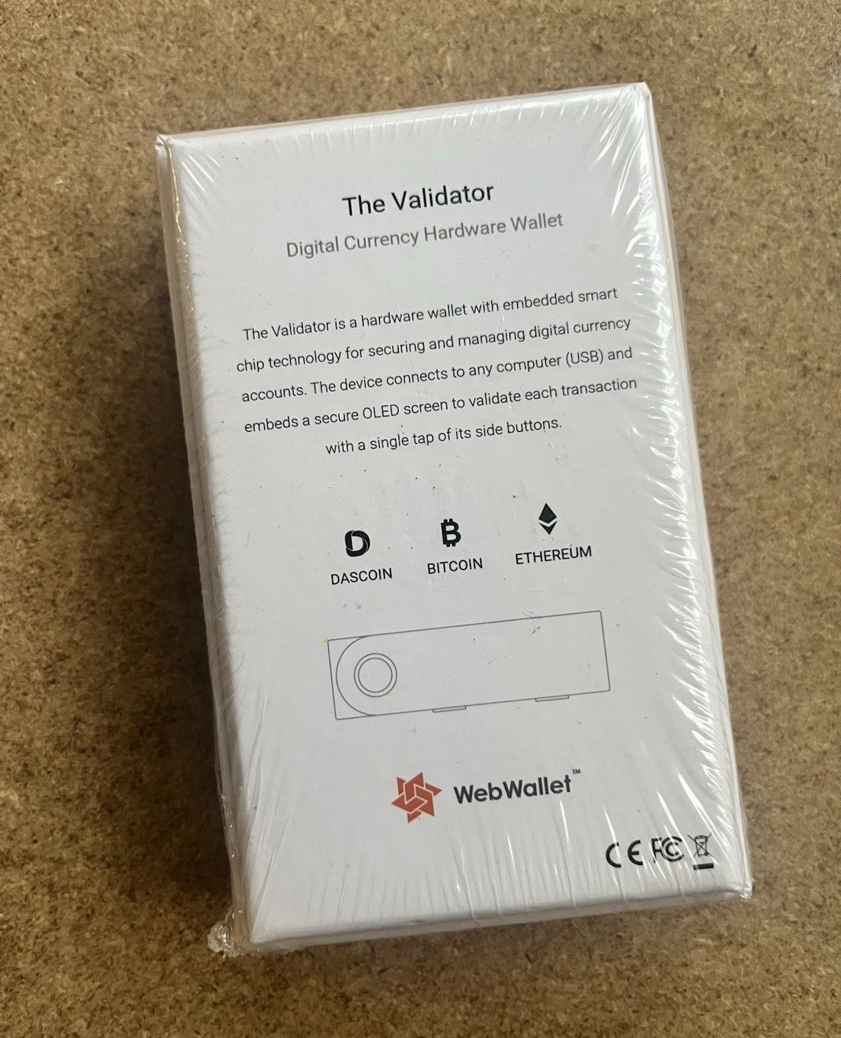 The Validator - Crypto Digital Currency Hardware Wallet *FREE Post* WebWallet