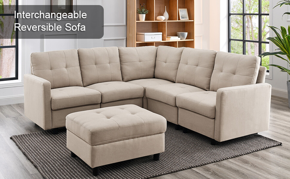 Modular Sectional Sofa Set DLY Couch Modern Fabric Upholstered Sofa Living Room