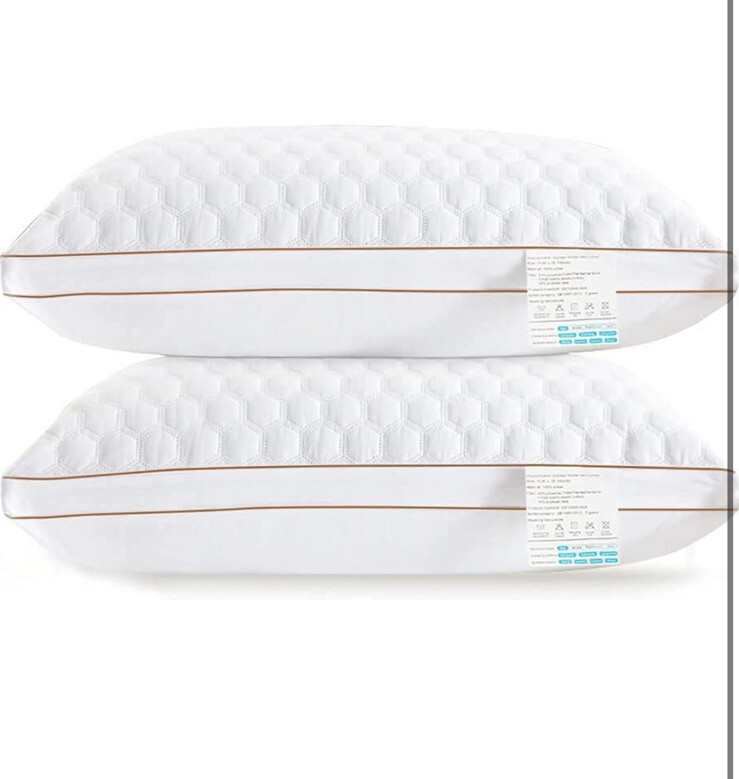 Pillows for Sleeping, SSZTI Bed Pillows Set of 2, 16 x 24 in White