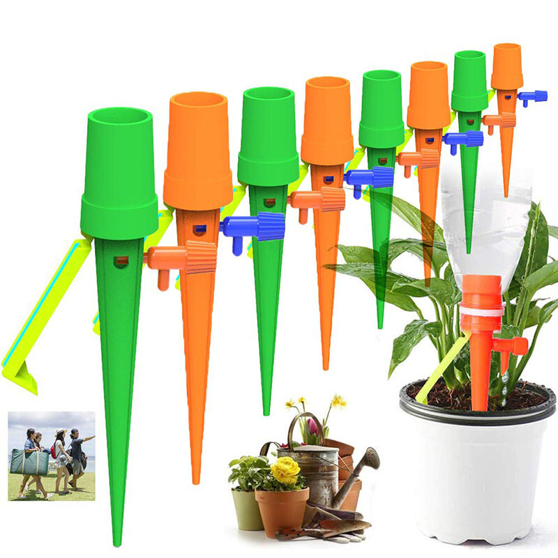 12PCS Garden Tools Automatic Self Watering System Plant Water Drip Irrigation