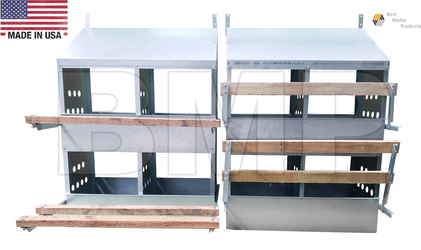 8 Hole Heavy Duty 23ga Galvanized Chicken Nesting Laying Roost Box 0300111-2