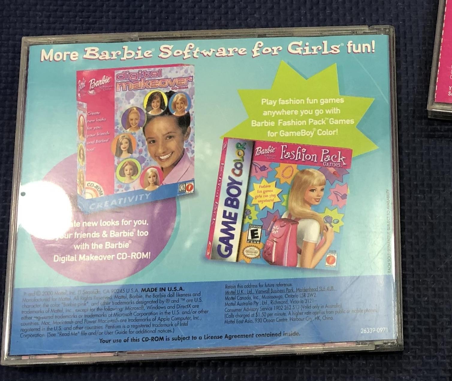 Barbie Beauty Styler PC CD Rom vintage creativity
