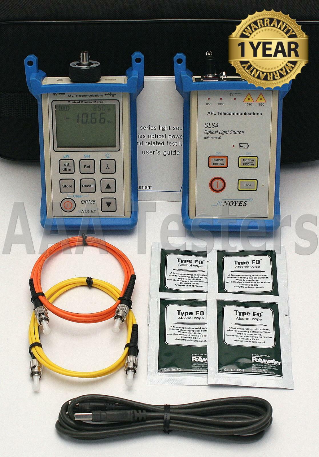 AFL Noyes SMLP5-5 SM MM Fiber Optic Loss Test Set 850/1300/1310/1550 OLS 4 OPM 5