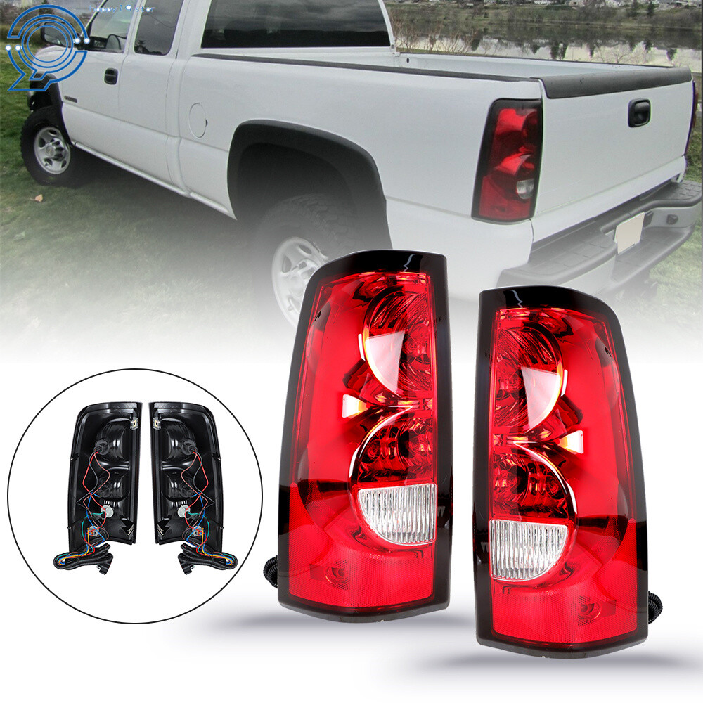 Pair Tail Lights Brake Lamps For 2003-2006 Chevy Silverado 1500 2500 3500 LH+RH