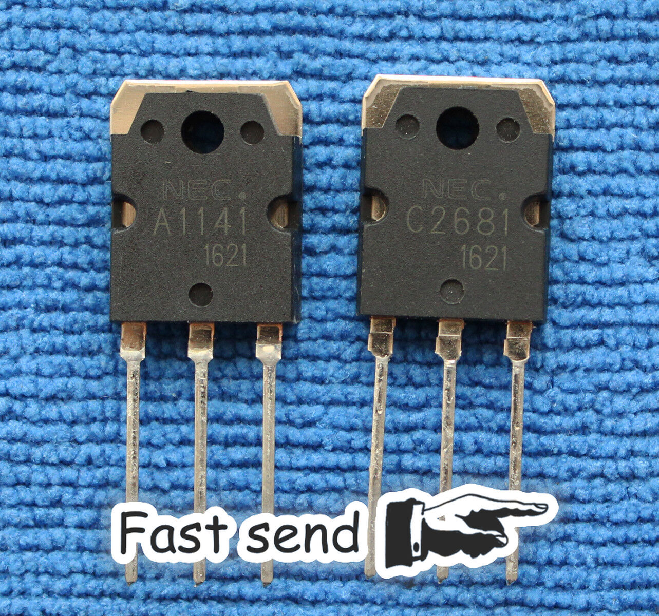 5pair or 10pcs 2SA1141/2SC2681 A1141/C2681 NEC Transistor