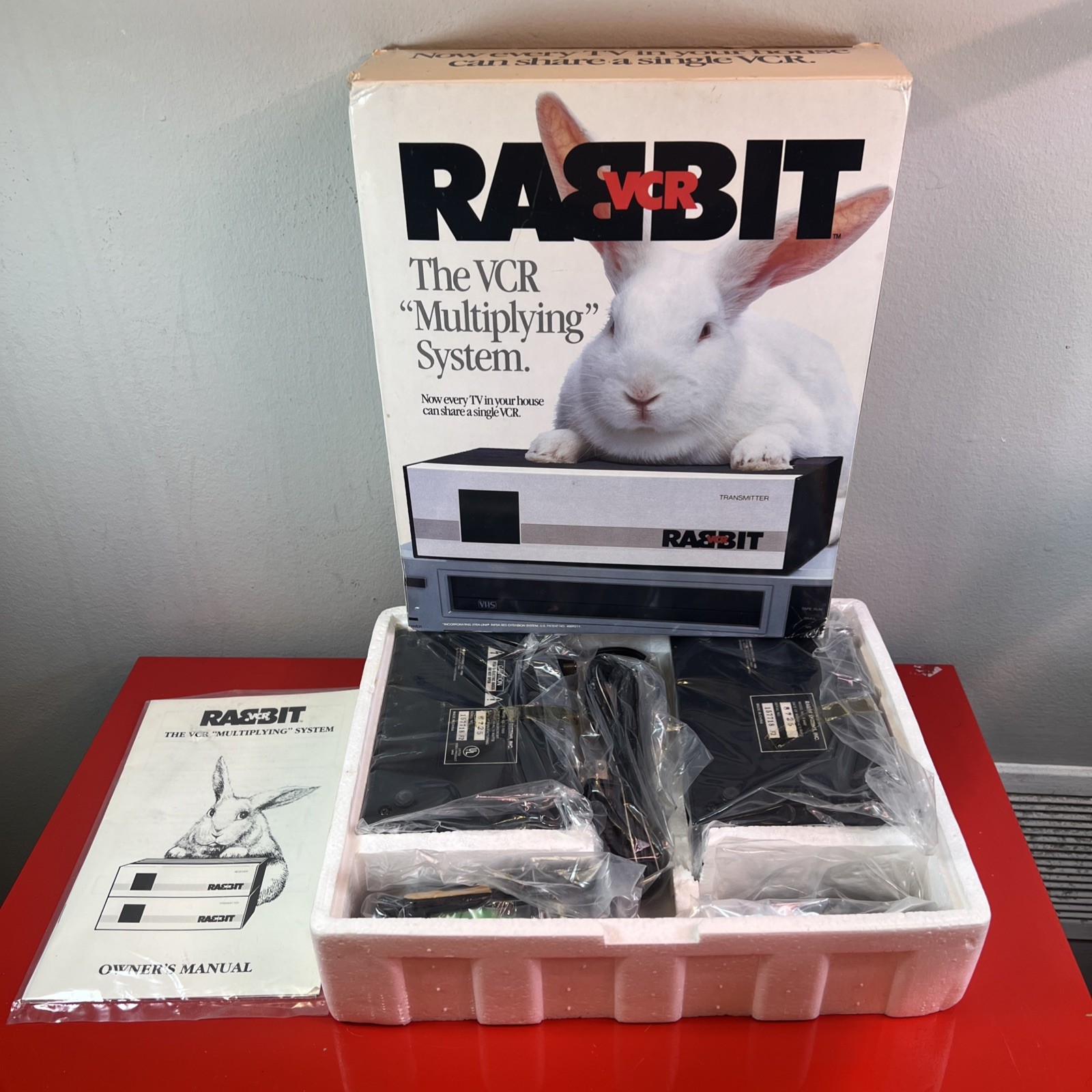 Vintage VCR Rabbit Multiplying System Audio Video Transmitter