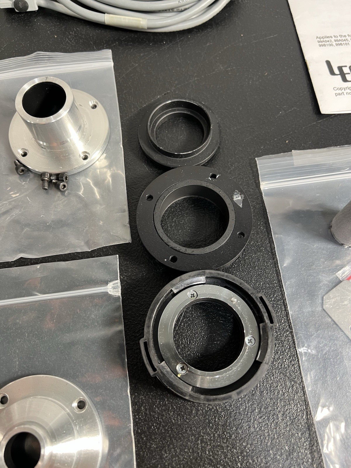 Ludl LEP Microscope Dual Filter Wheel Shutter Assembly Serial #097449