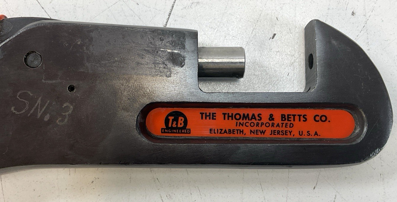 Thomas & Betts T&B WT540 Ratchet Hand Crimp Tool Interchangeable Die Frame