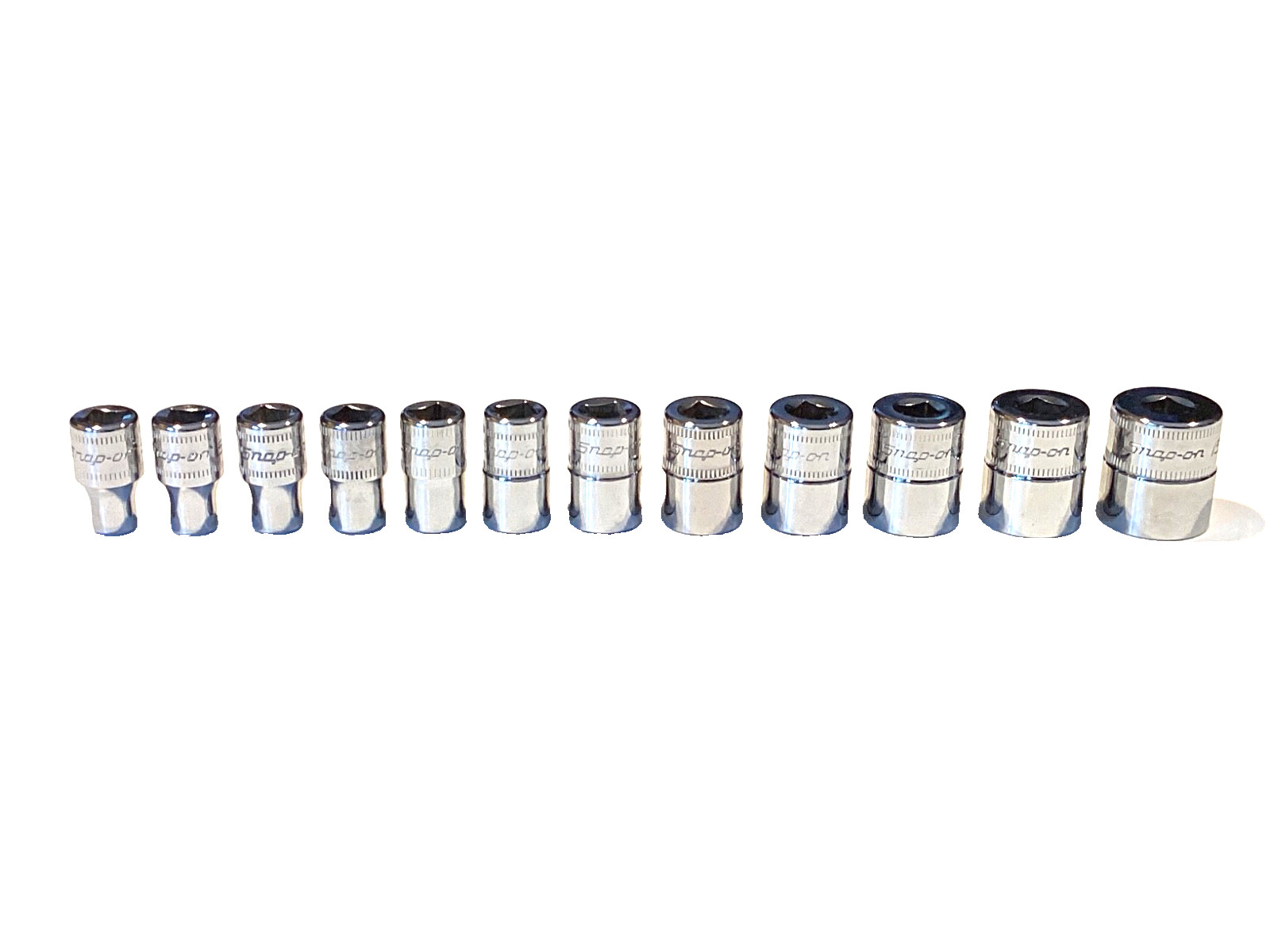 Snap On Tools 112TMMY NEW 12 Piece 1/4" Drive 6 Point Metric Shallow Socket Set