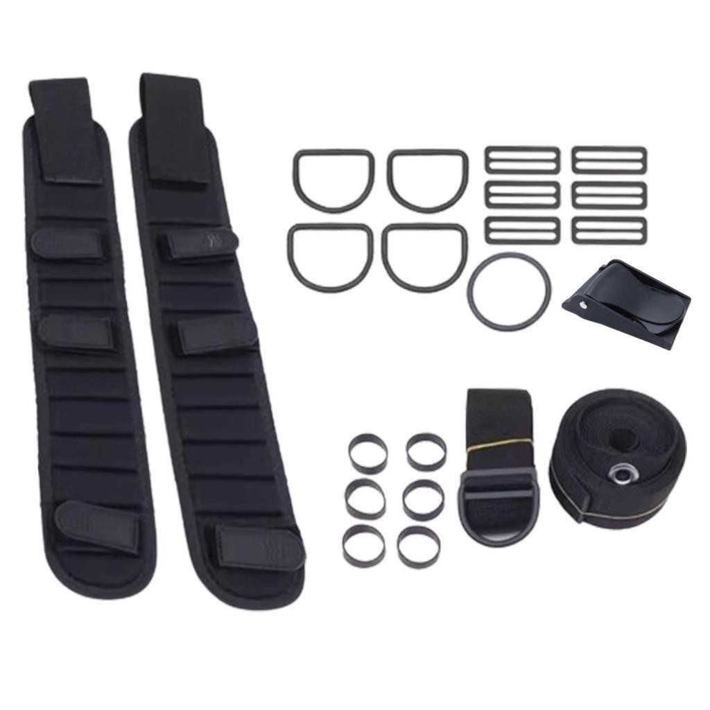 Scuba Diving Backplate Dir Harness Set Dive Spare Parts, Tri Glides Accessories