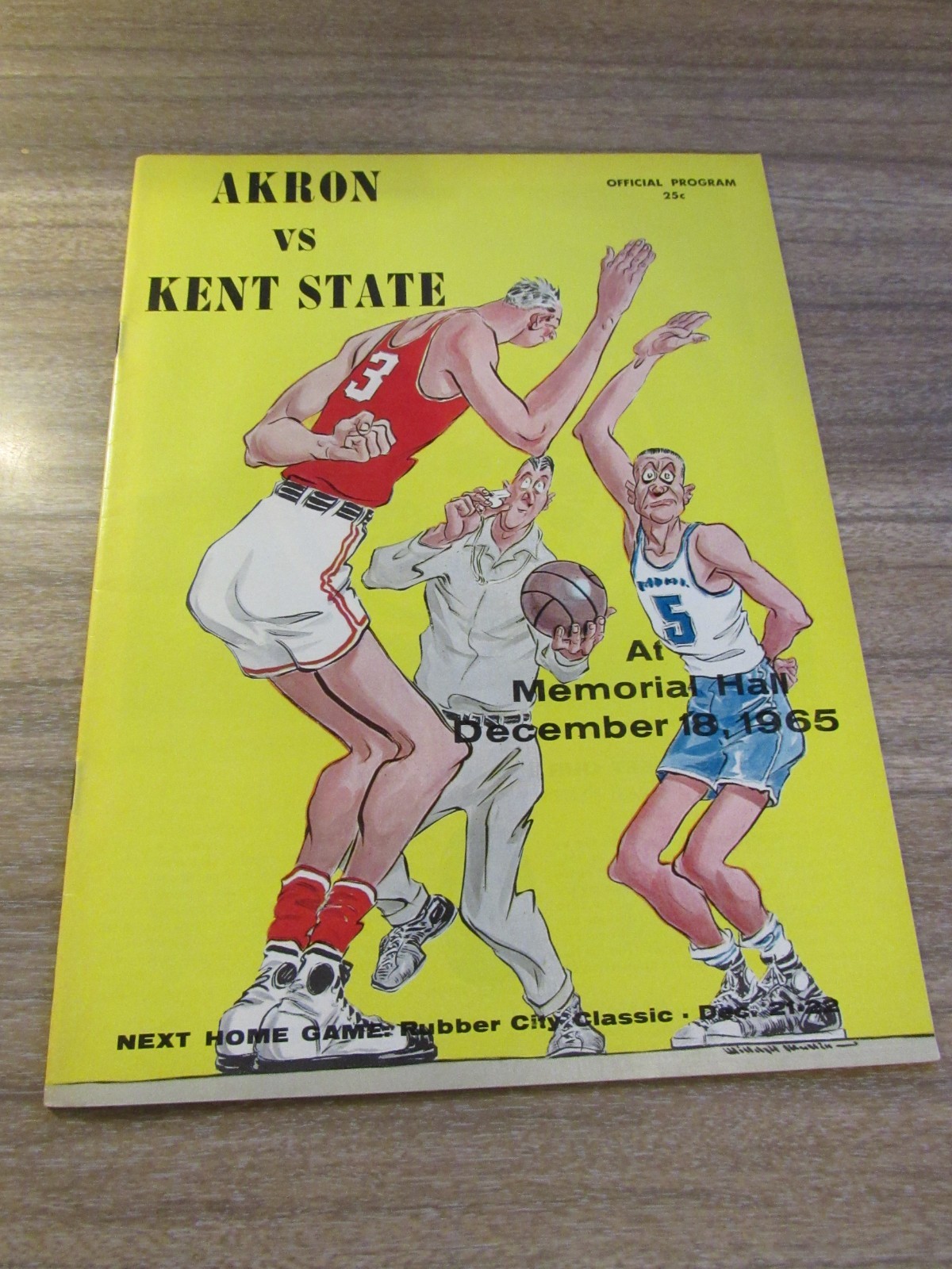 1965 Basketball Program Akron Zips vs.. Kent State Golden Flashes