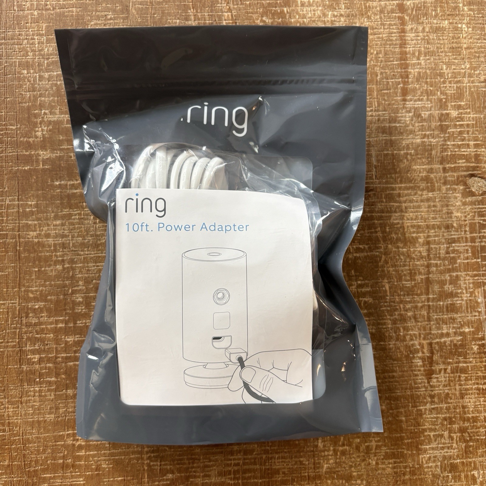 Ring 10ft Power Adapter Cord for Ring Indoor Cam White NEW Sealed