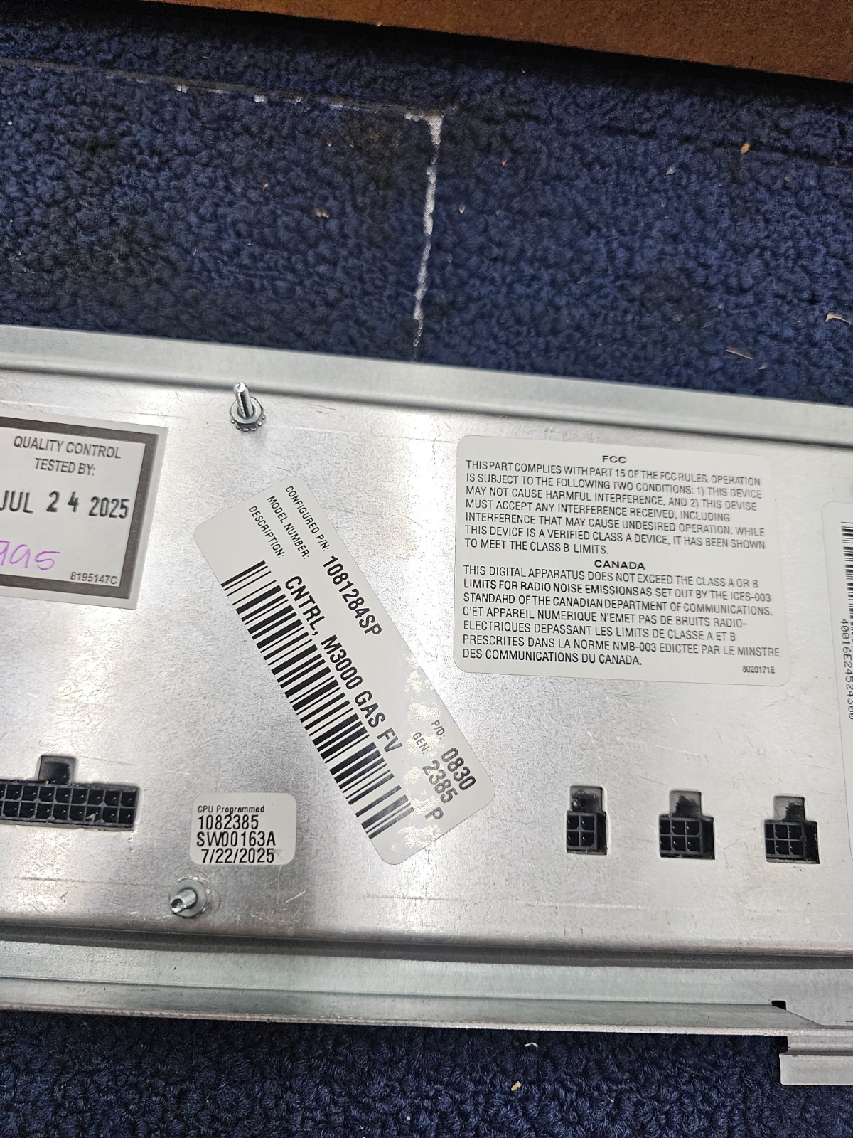 Frymaster 1081284SP M3000 Computer Control Assembly Fits BIELA14 Fryer