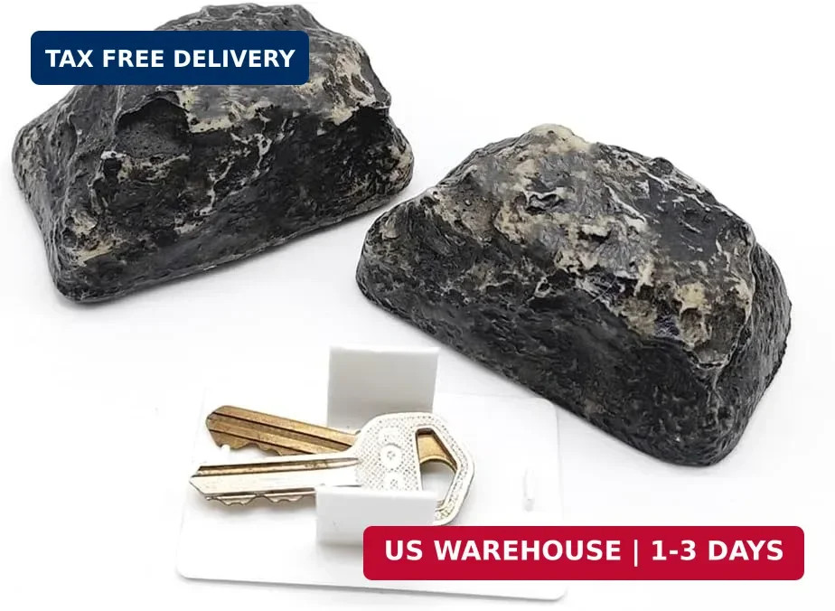 Fake Rock Key Hider for Outside, Waterproof Spare Key Holder | Hide a key rock,