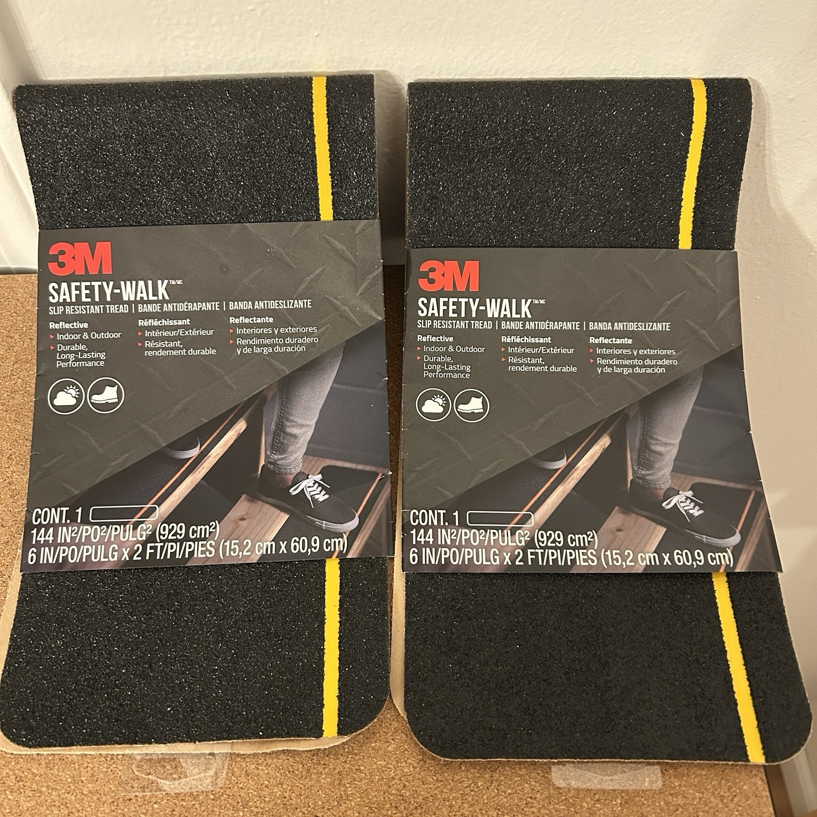 3M SAFETY WALK SLIP RESISTANT TREAD 6" X 2ft - Quantity 2
