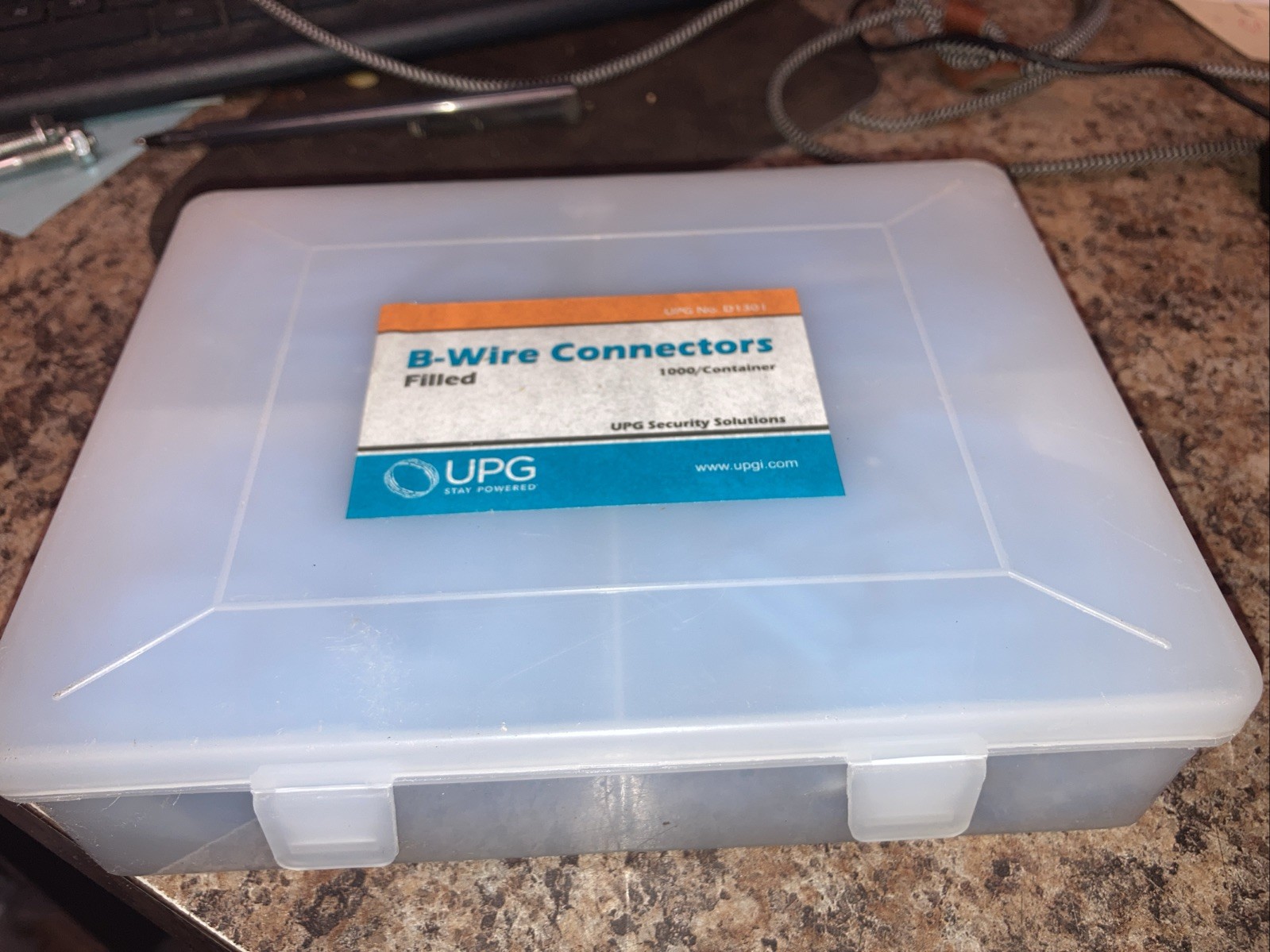UPG Security Solutions B-Wire Connectors Filled Gel Crimp Blue 1000 Count