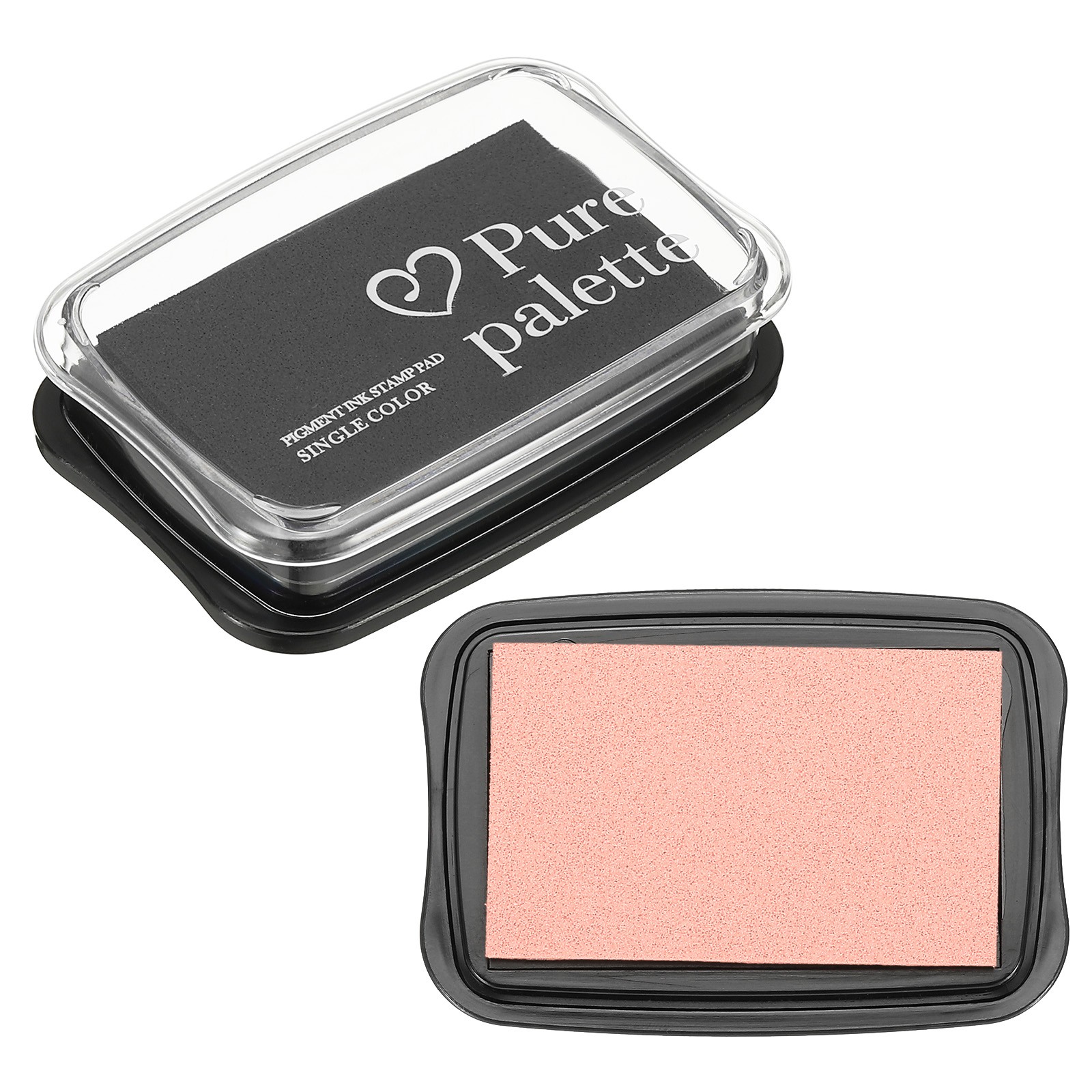 3"x2" Large Stamp Pad, 2Pcs Craft Ink Pad for Rubber Stamp, Pink/Black