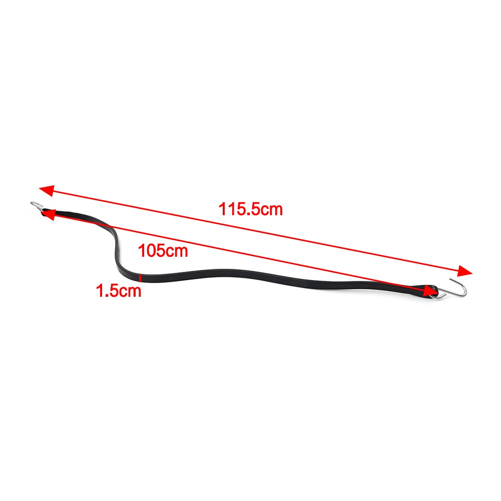 41" Heavy Duty Rubber Tarp Straps Tie Down Bungee Cords With Hooks