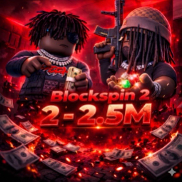 Blockspin 2 Virtual Collectible Game Item Asset 2-2.5M cash