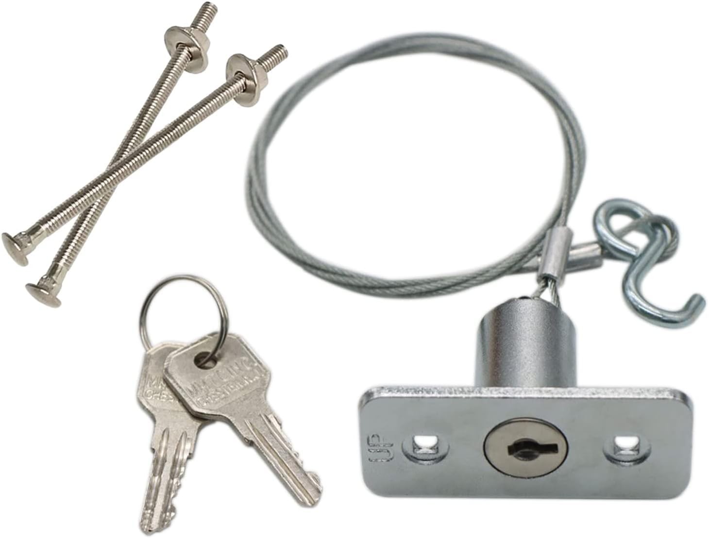 Garage Door Emergency Release Lock Kit Includes Keys & Mount Hardware NEW