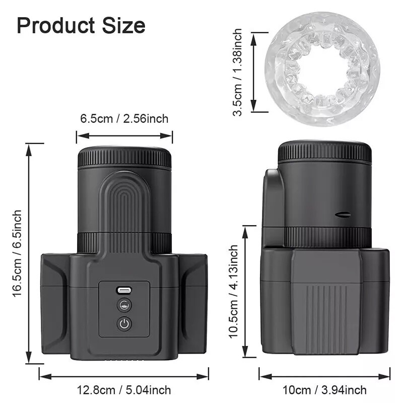 3in1 Thrusting Sucking Vibrating Automatic Male Masturbator Stroker Lubricants