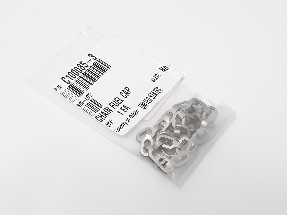 1 EA New Chain Fuel Cap PN C100085-3,  9" long