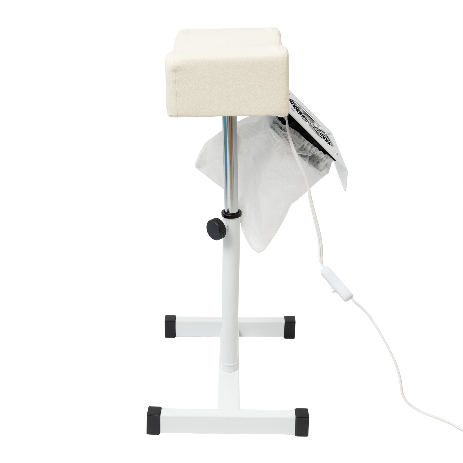 Adjustable Nail Chair With Vacuum Cleaner Freestanding Salon Footrest Lift Stool