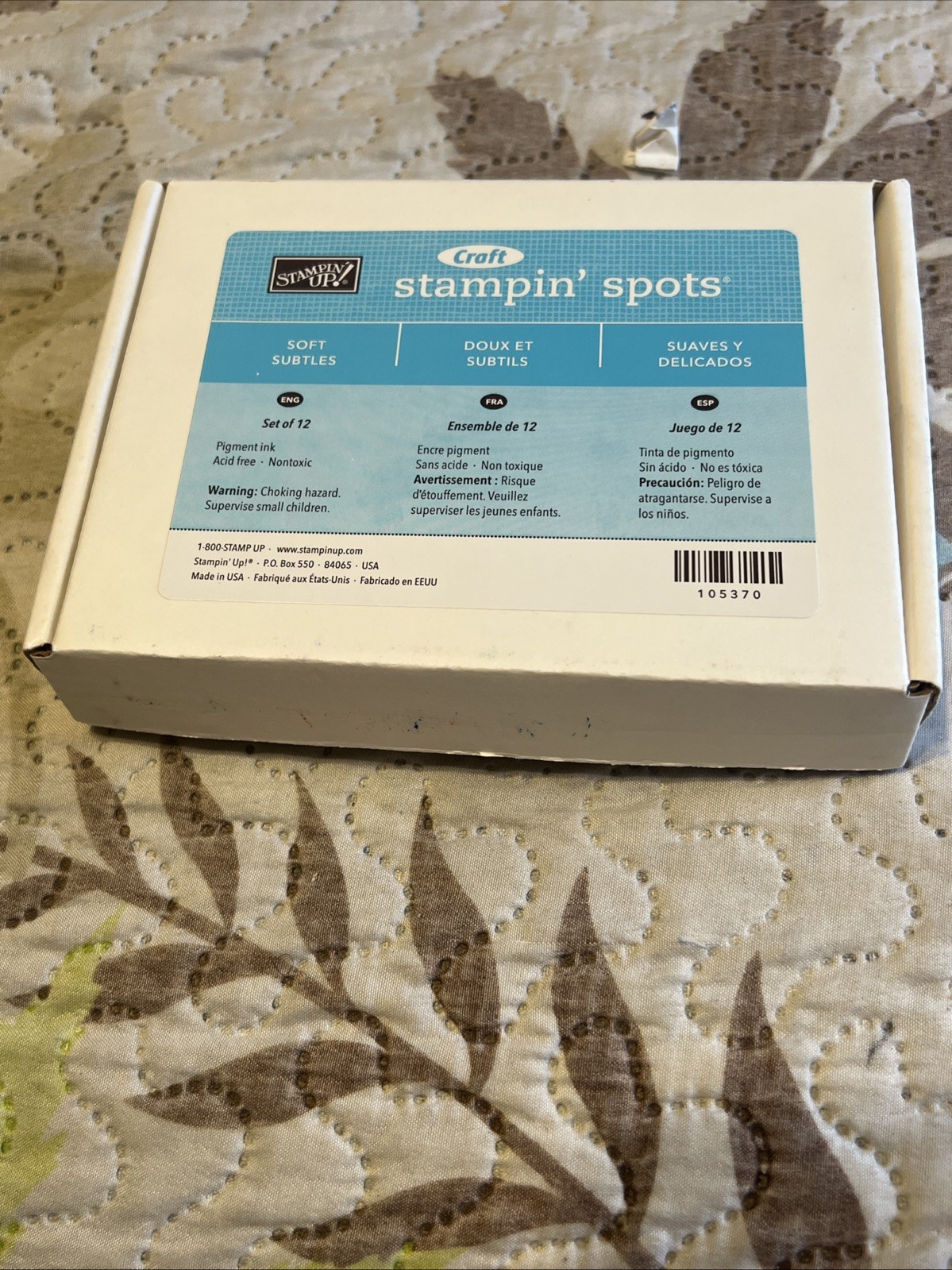 STAMPIN UP CRAFT SOFT SUBTLES 12 STAMP INK PADS RETIRED COLOR TYPE