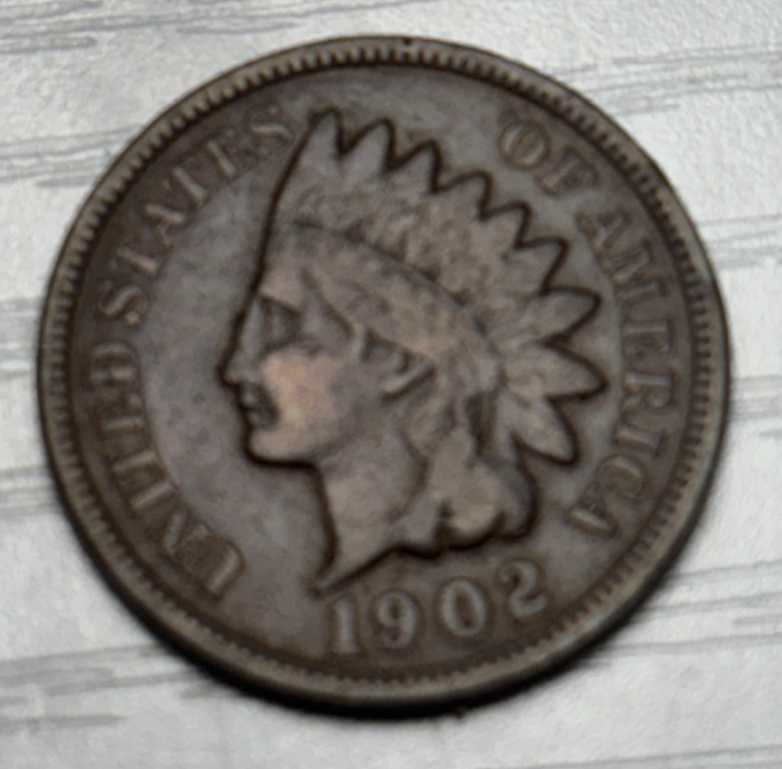 Rare Old 1902 Indian Head Cent. Really Nice Old Coin!