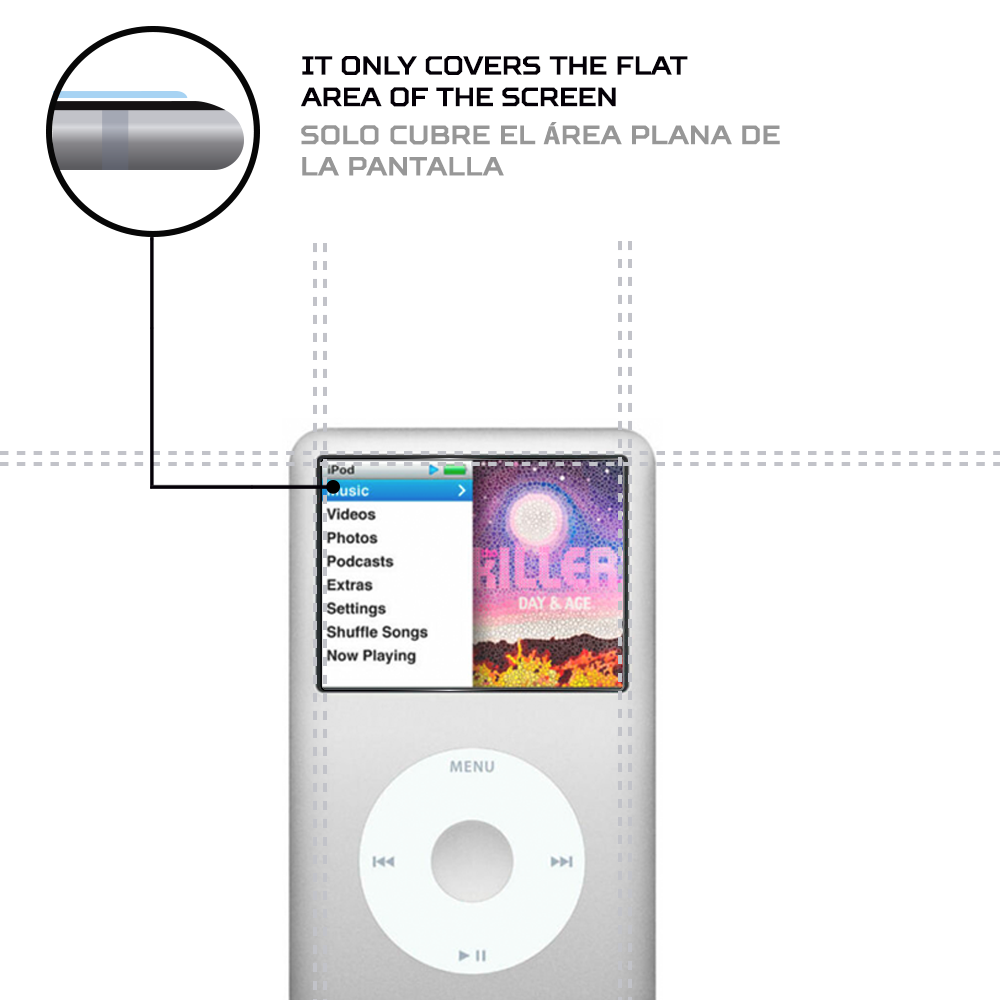 ANTISHOCK Screen protector for Apple iPod Classic 7