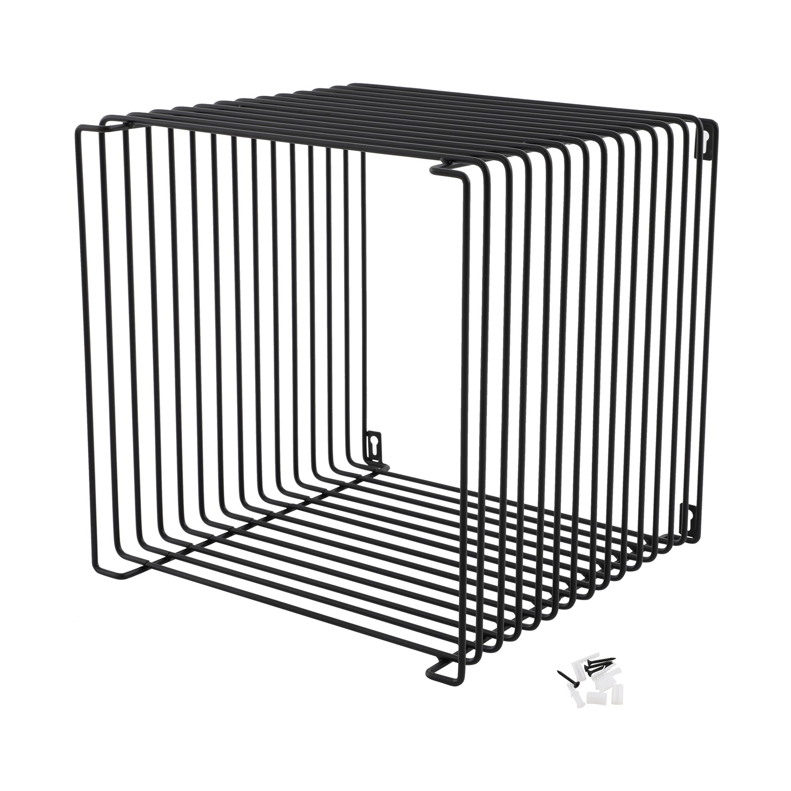 4-color Square Side Table, Iron Multi-Purpose Side Table, Square Cage End Table