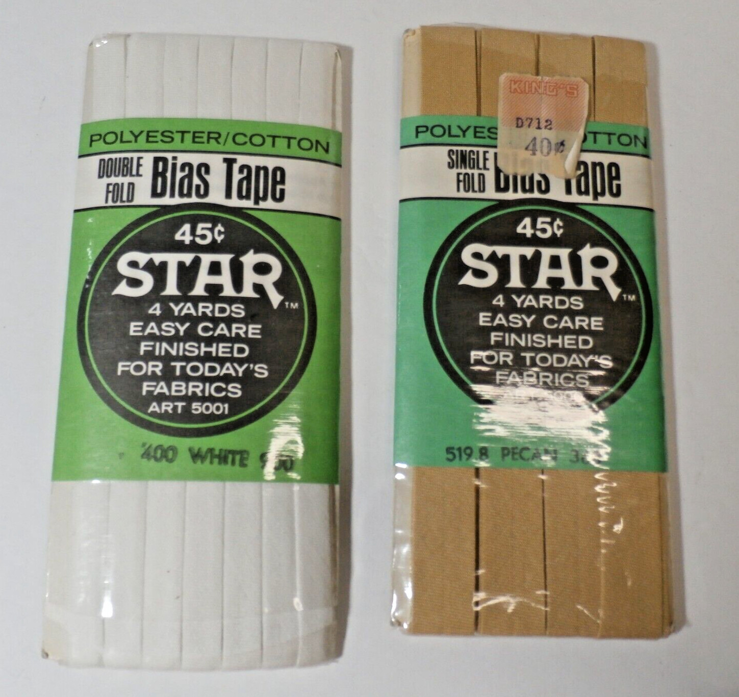 Vintage Star Bias Tape 4 Yards Cotton/Polyester Unopened