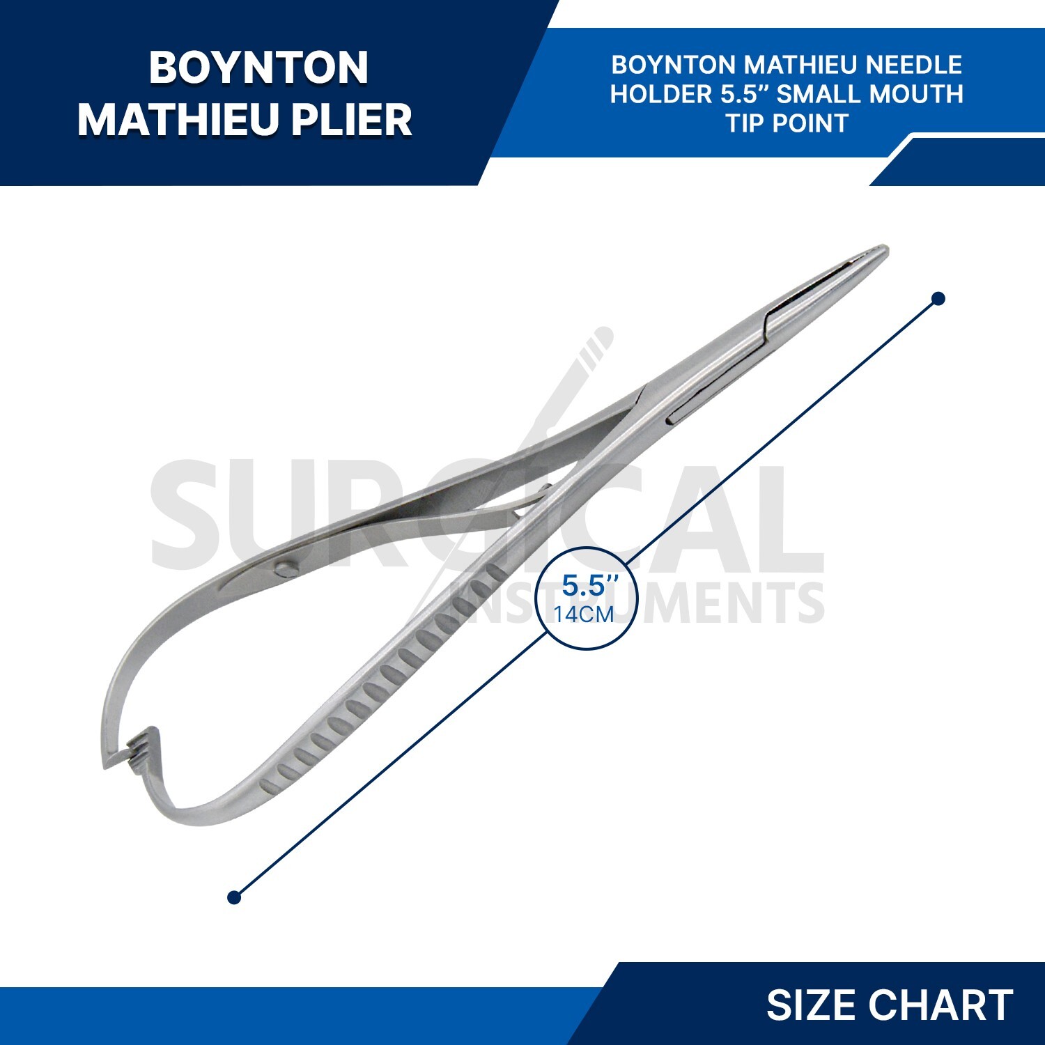 12 Pcs Mathieu Boynton Plier Needle Holder 5.5 Smallmouth Tip Point German Grade