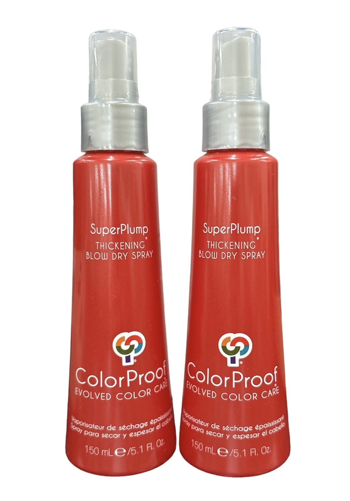 ColorProof Super Plum Thickening Blow Dry Spray 5.1 oz. Pack of 2.