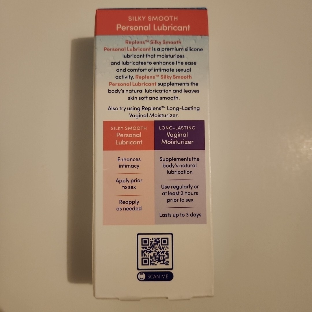 Replens Silky Smooth Personal Lubricant For Continuous Pleasure 2.7 oz Exp 2026+