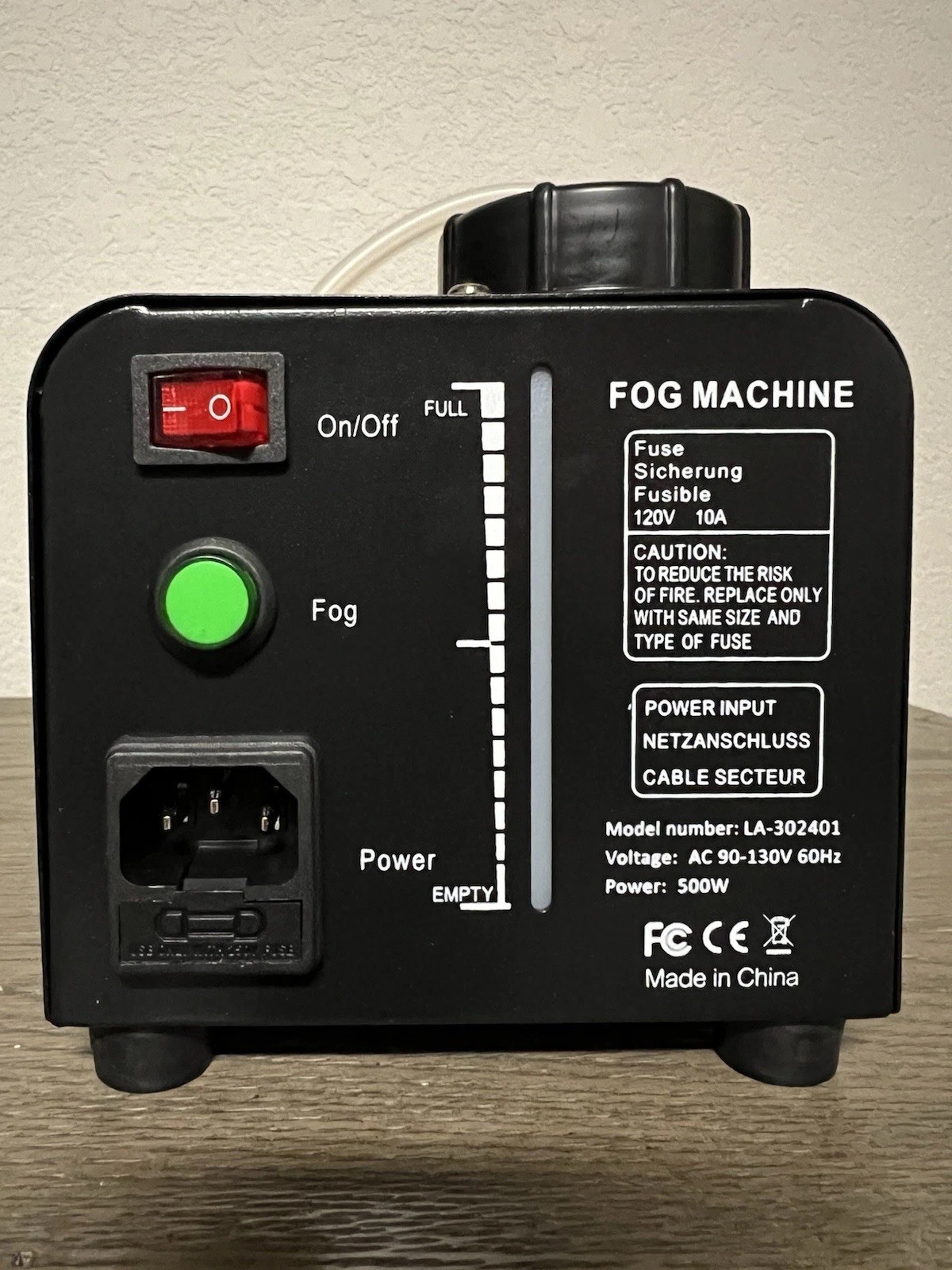 500W Fog/Smoke Machine w/ Remote + Multi Color LED/Model LA-302401