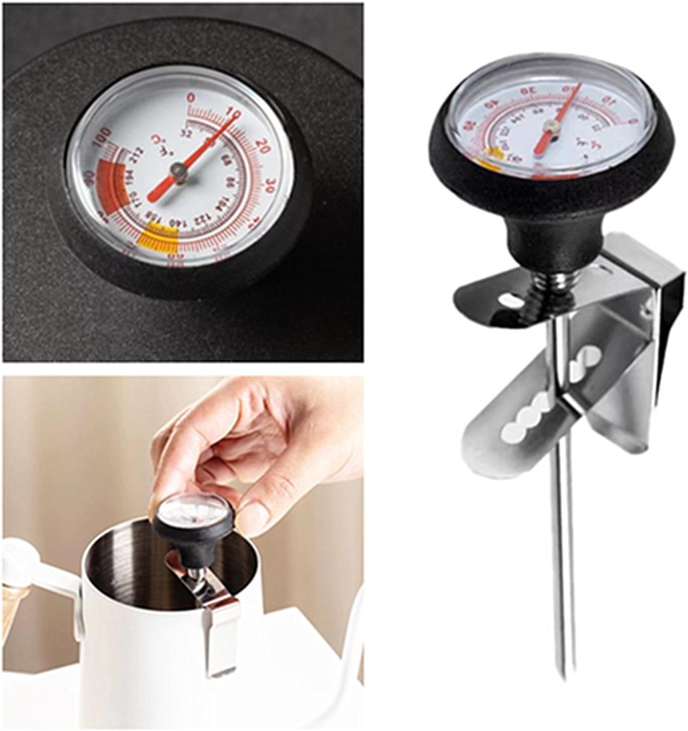 Milk Frothing Thermometer for Coffee Chocolate Cappuccino Frothy Milk Foam Stain