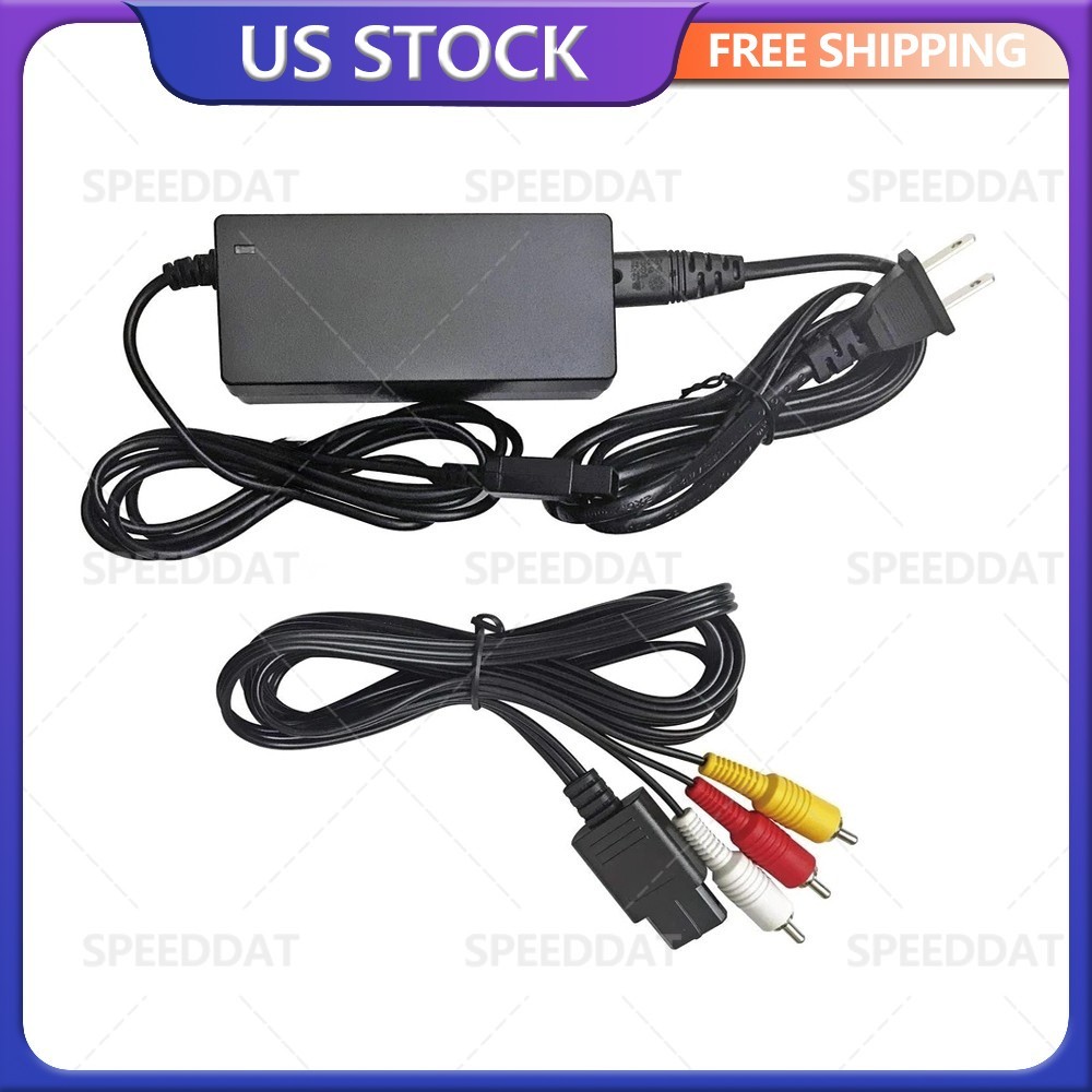 1Pack AC Adapter Power Supply Video Game Charger Cord For Nintendo Gamecube