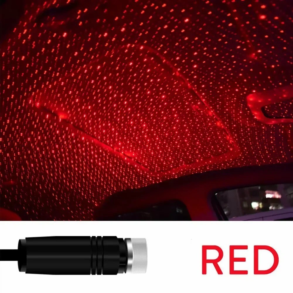 USB Dual Head Starry Sky LED Projector Galaxy Car Ceiling Light