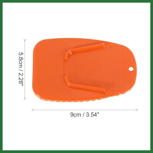 2pcs Motorcycle Kickstand Pad Support Plate Pad Parking Stand Side Stand
