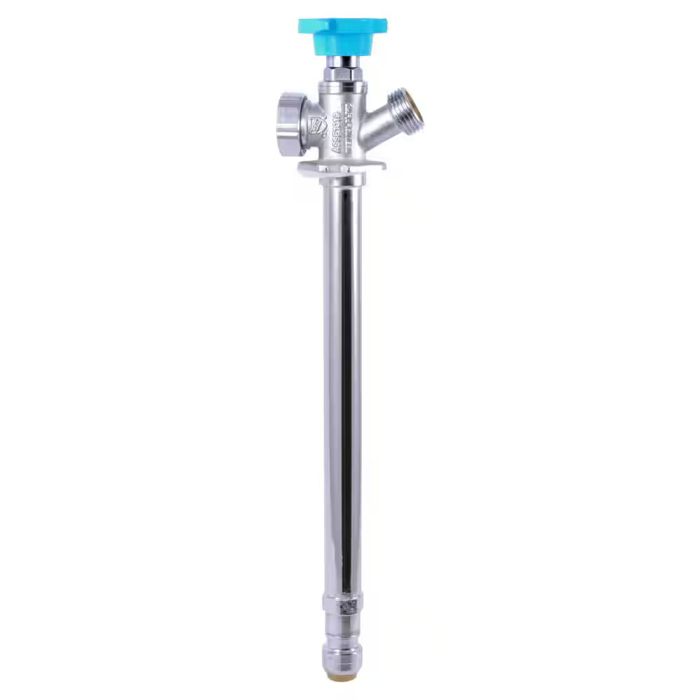 SharkBite 1/2" x 10" Push-to-Connect x MHT Brass Anti-Siphon Frost Free Sillcock