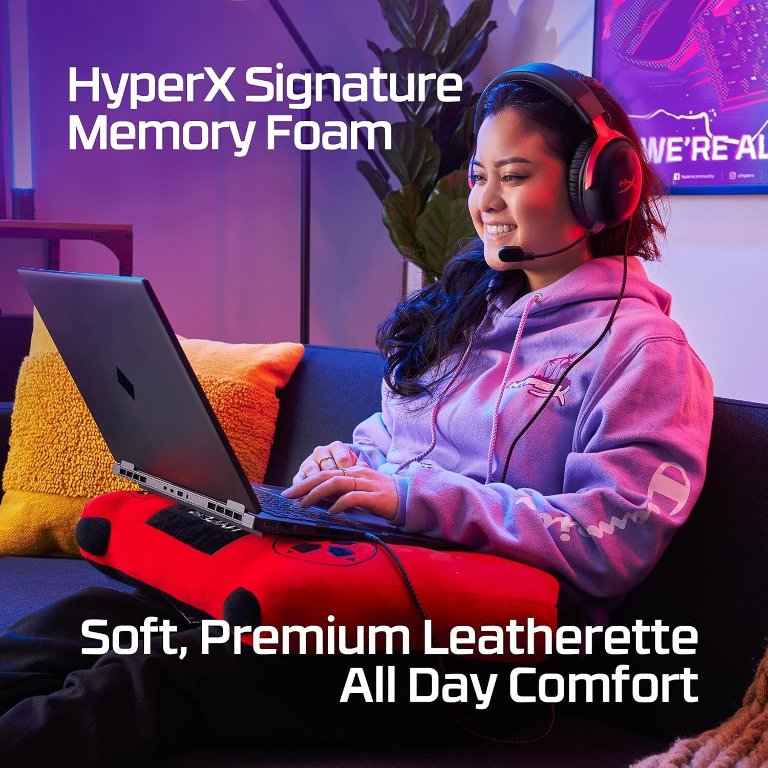 Durable Cloud III Wired Gaming Headset - 53mm Angled Drivers & Mute Indicator