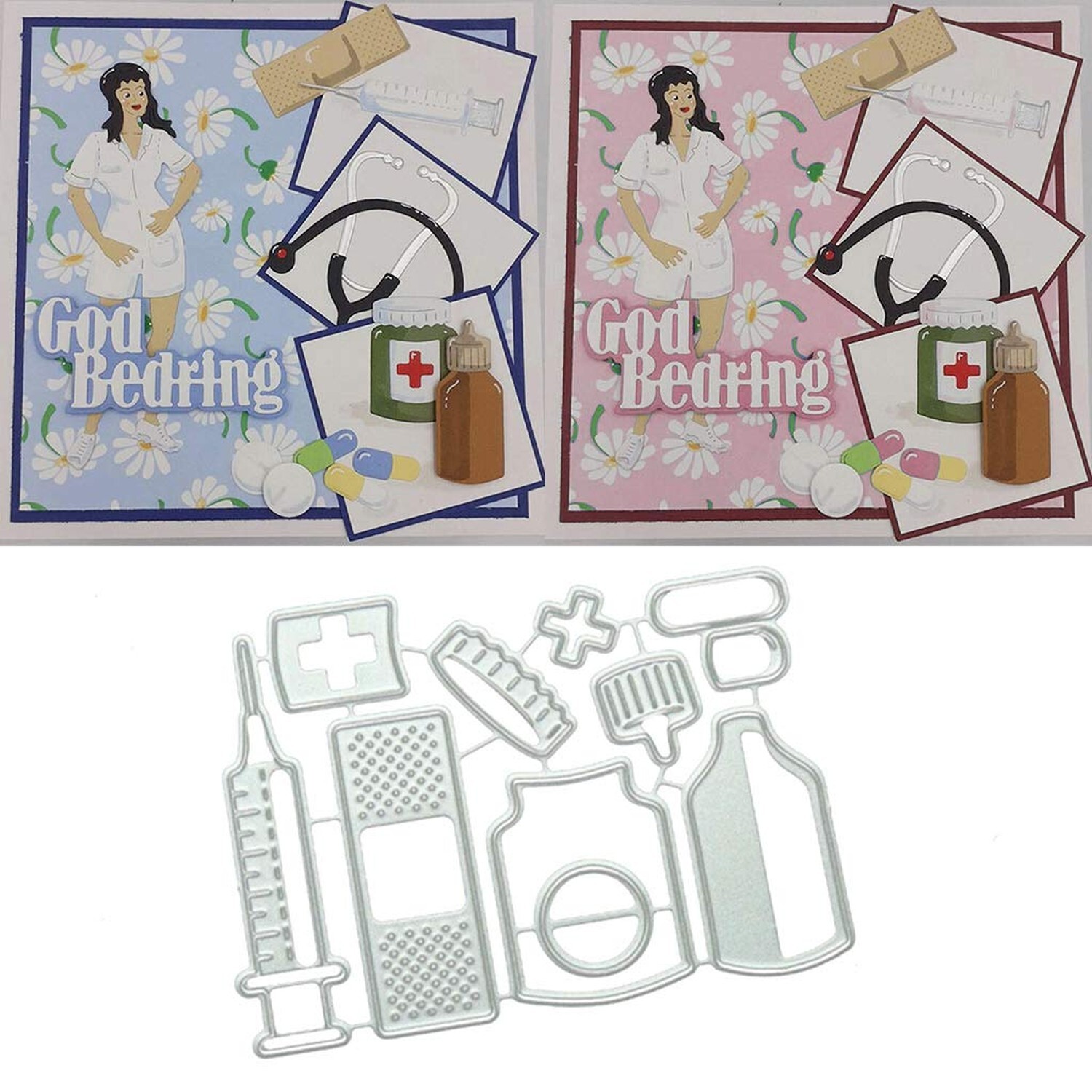 Medicals Metal Die Cuts,Cutting Dies for Card Making Clearance,Embossing Dies...