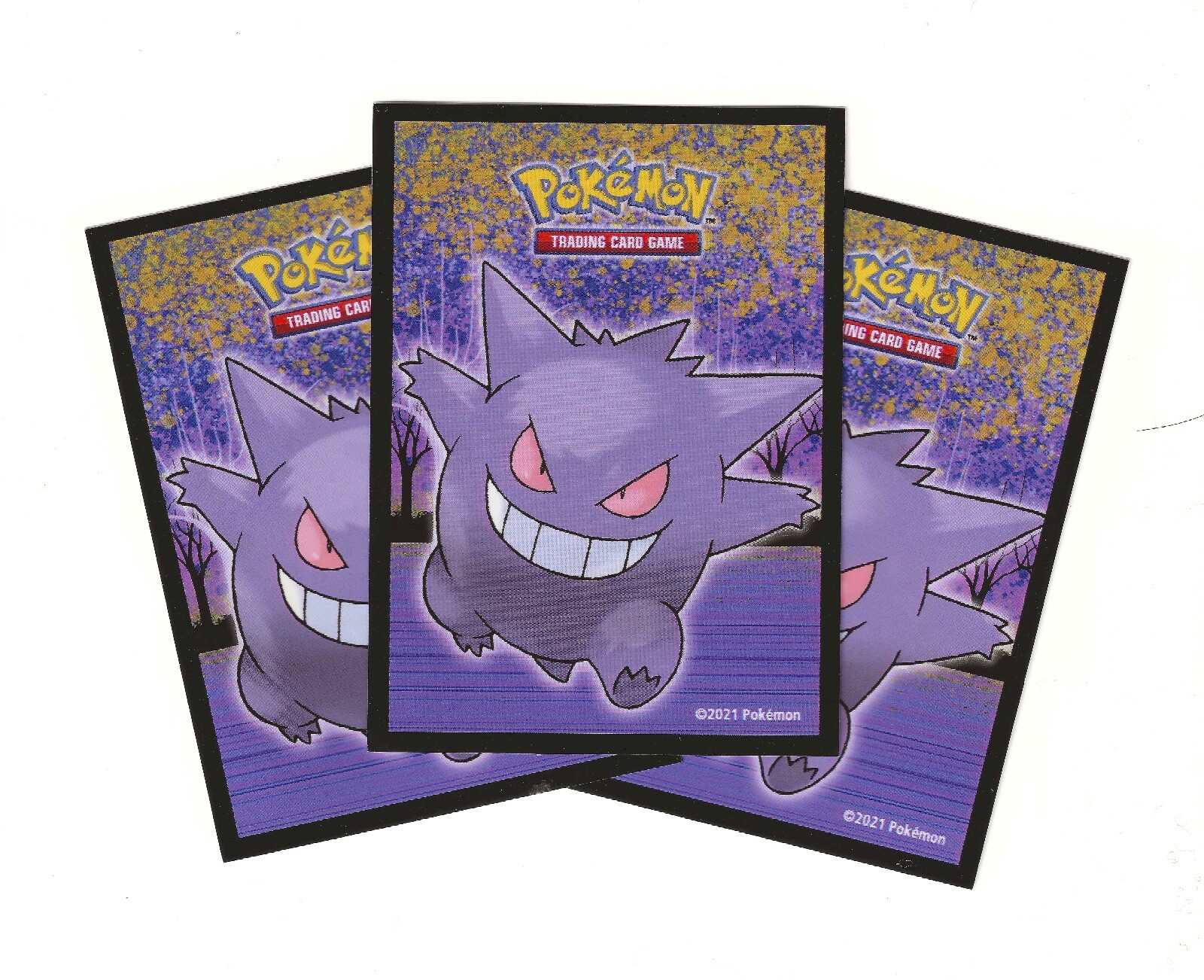 Gengar Pokemon TCG Individual Sleeves New (3x) Ultra Pro 2021 Collection NM/Mint