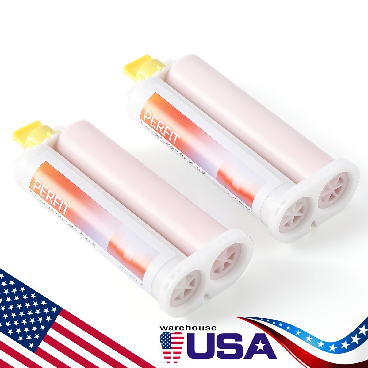 Dental Light Body Elastomeric Impression Material Cartridges Fast / Normal Set