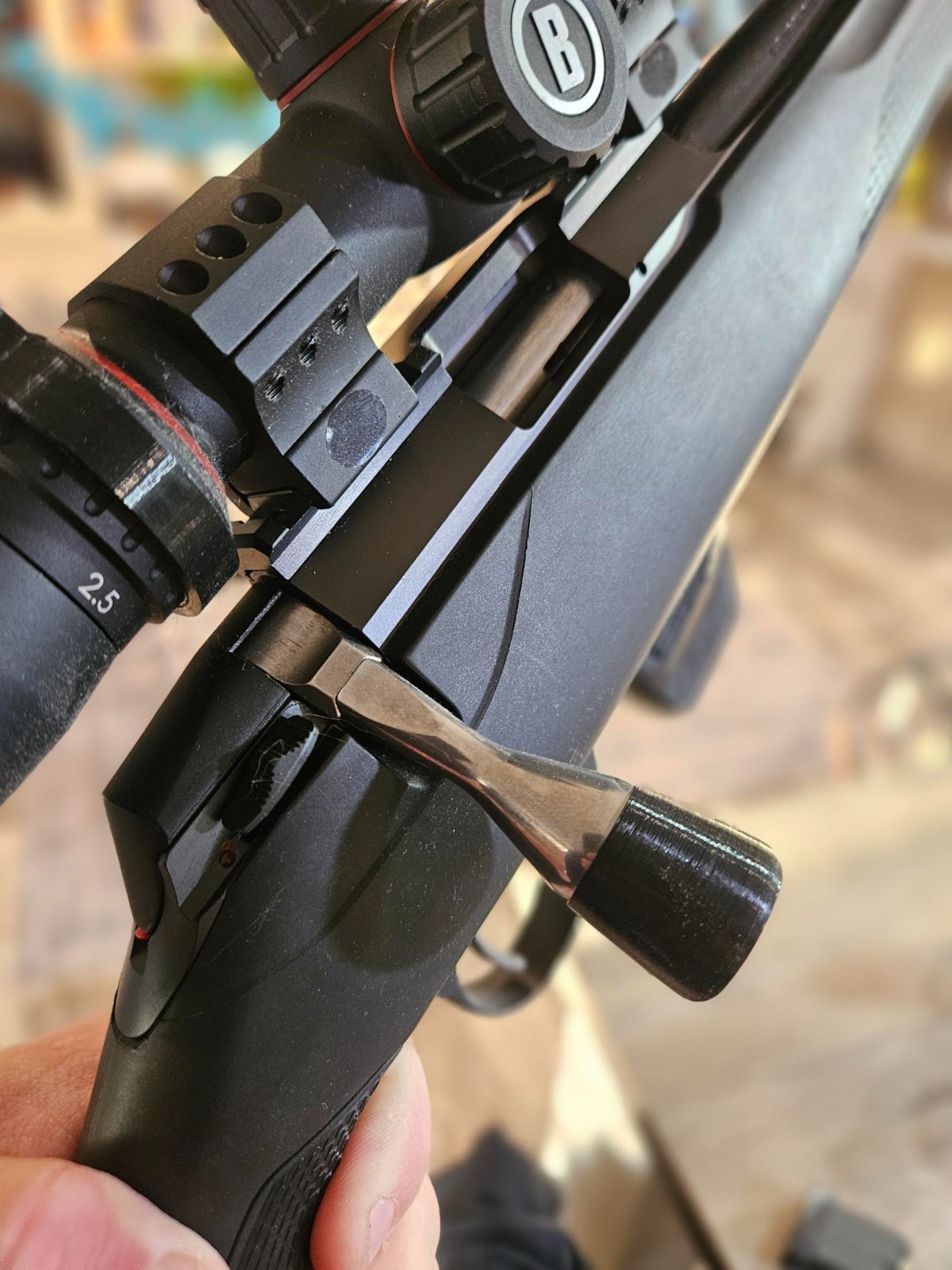 Tikka T1X replacement bolt handle - extended - Bolt On