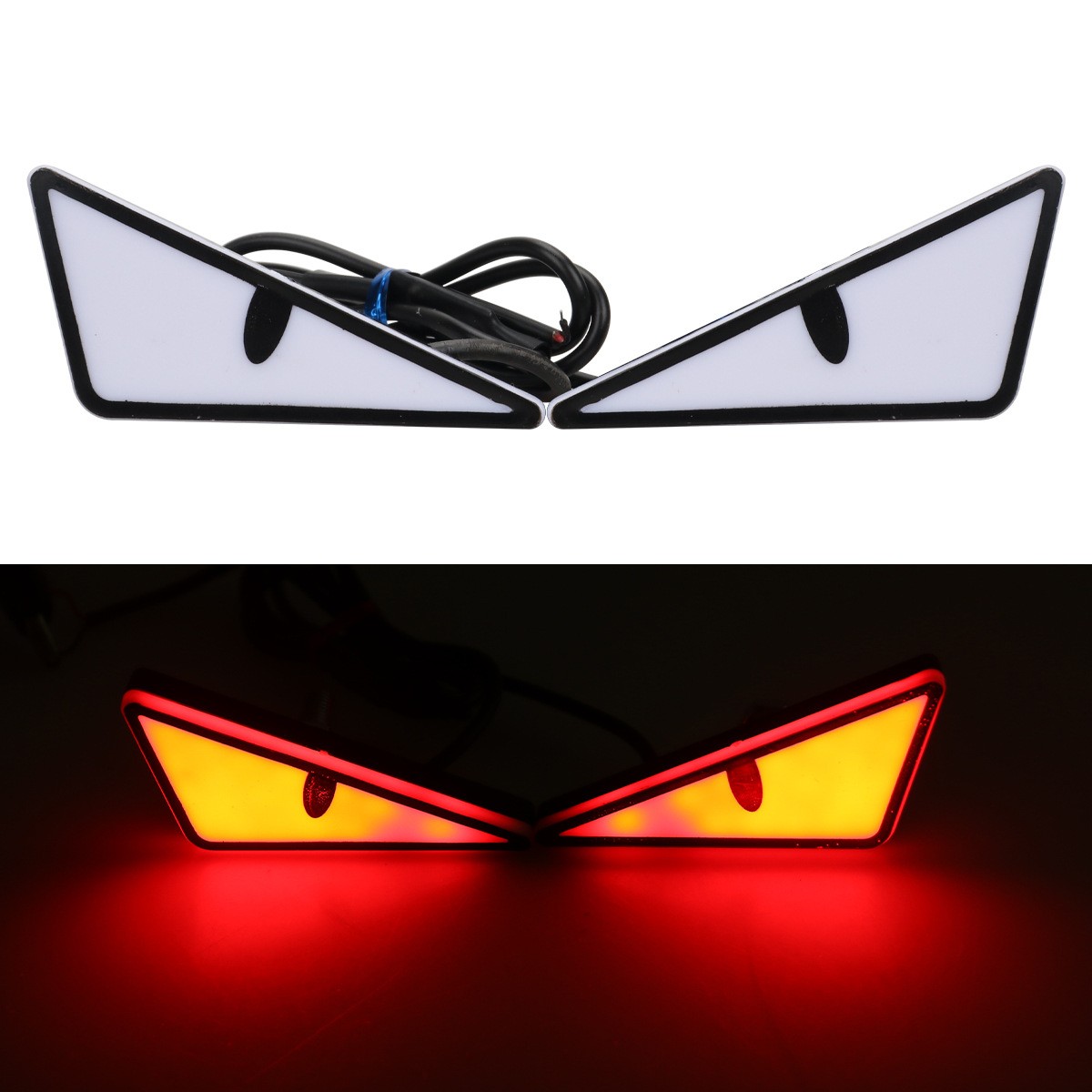 Universal Motorcycle LED Devil'Eyes Lights Demon Eyes Headlight Decoration Light