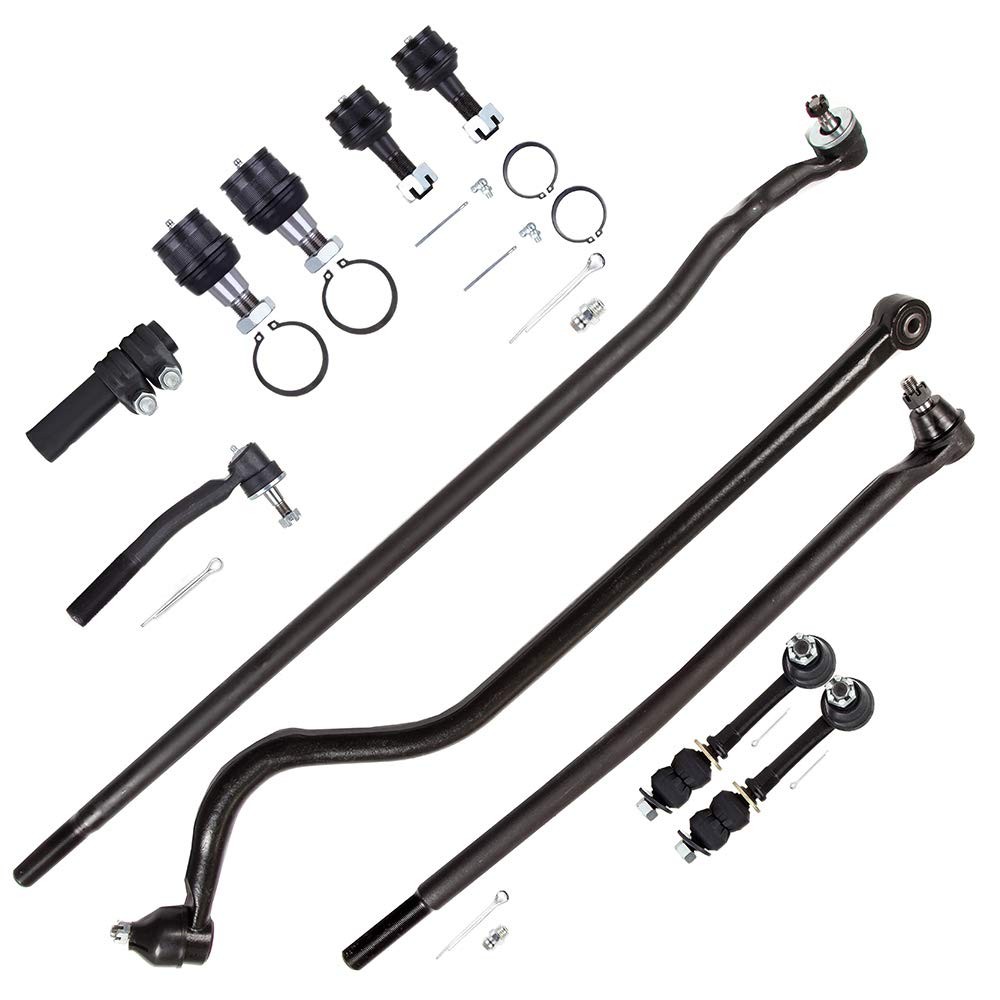 11pc Front Suspension Kit for 1998-1999 Dodge Ram 2500 3500 Ball Joints Tie Rods