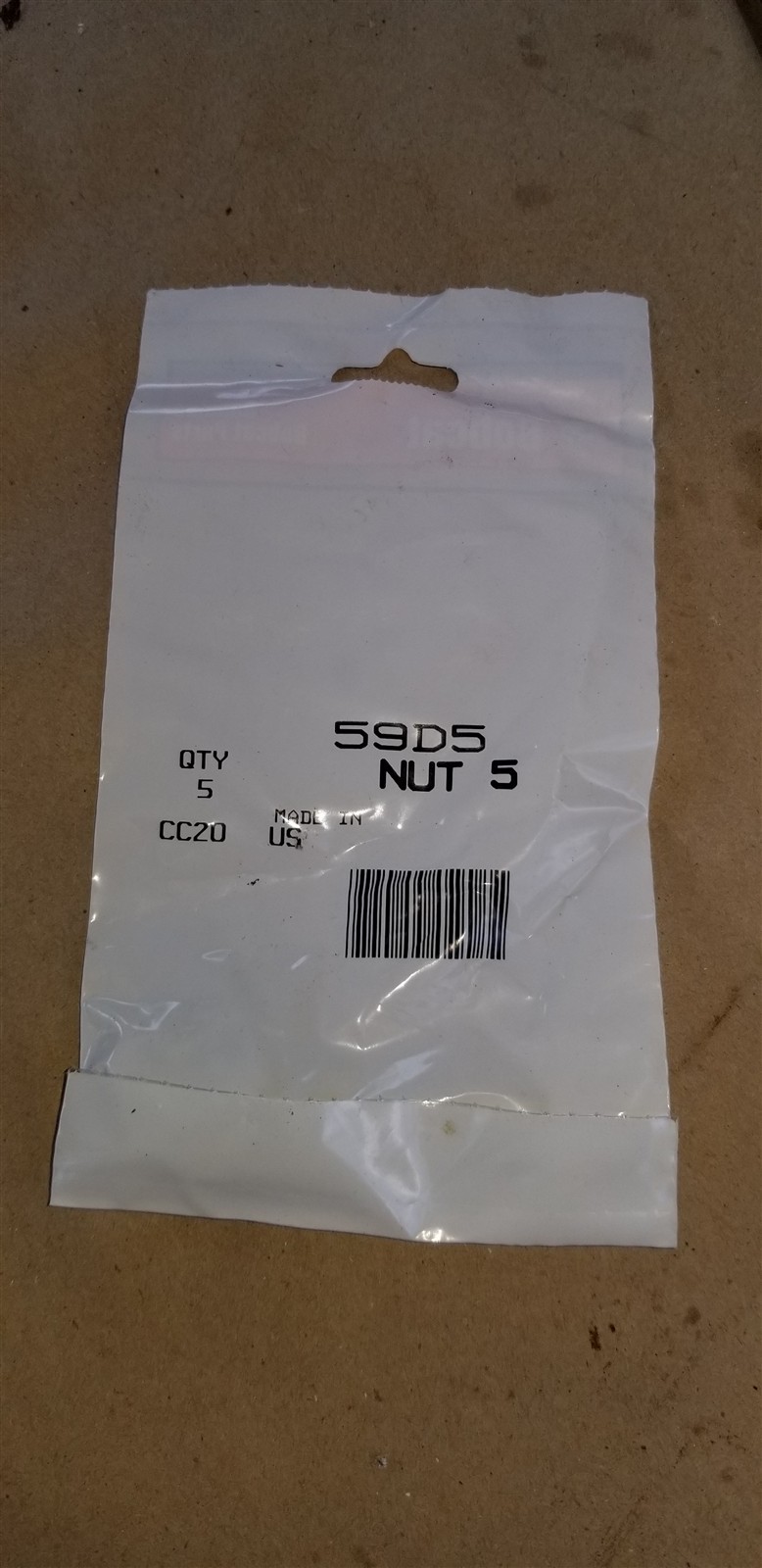 Bobcat 59D5 Pack of 5 lock nuts
