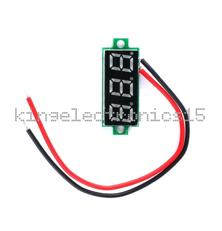 0.28" DC 0-100V / 2.5-30V 2/3-Wire Voltmeter LED Display Voltage Panel Meter K9